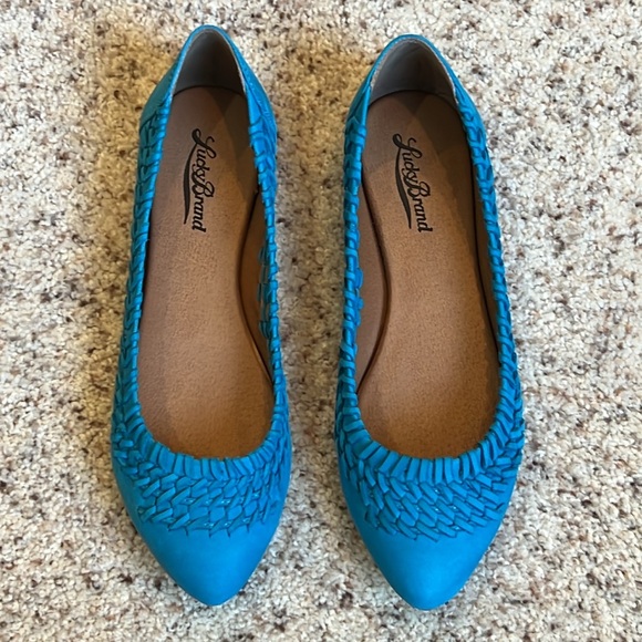 Lucky Brand Phoene Capri Blue Flats - Picture 4 of 12